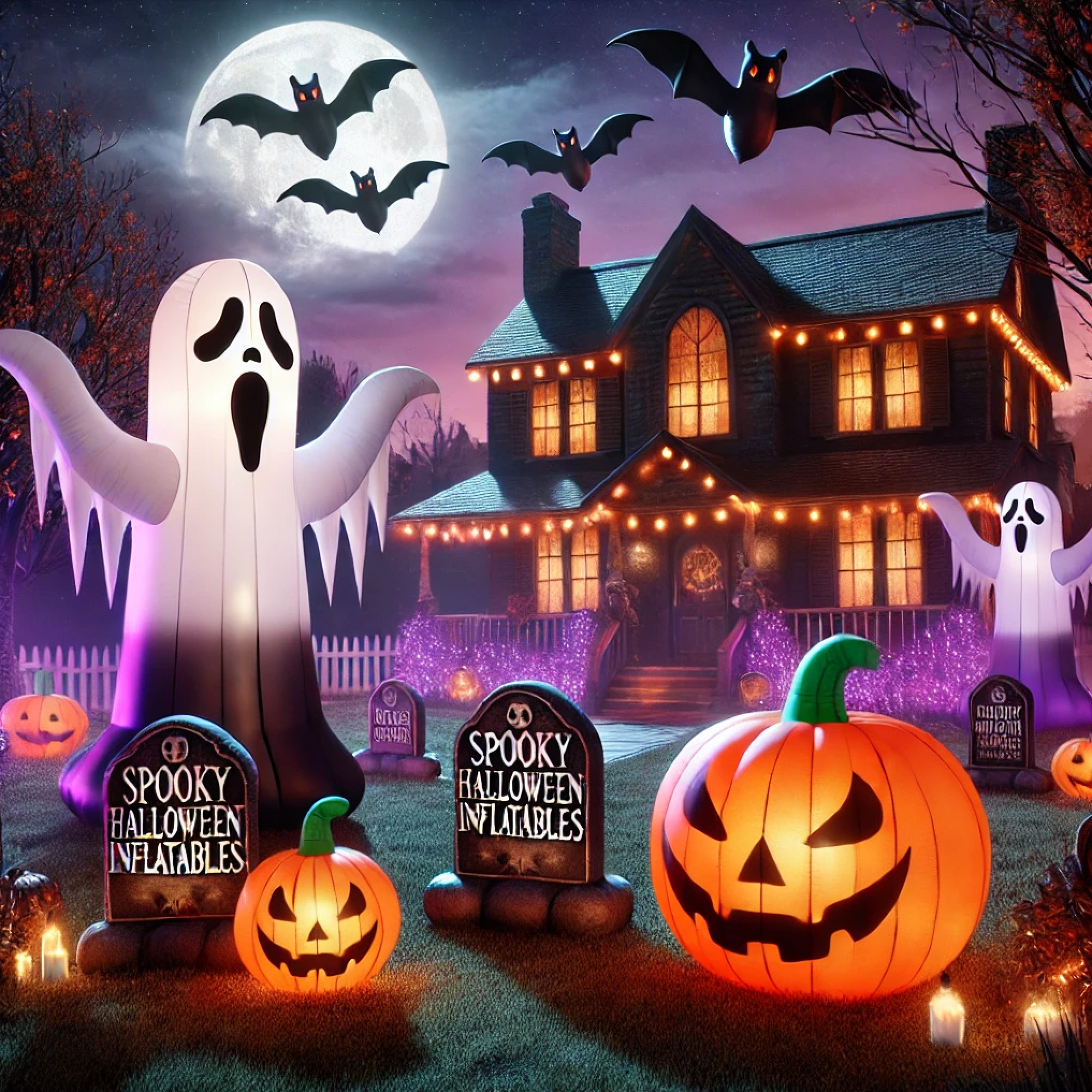 Spooky Halloween Inflatables: Giant Yard Decorations for a Haunting Display