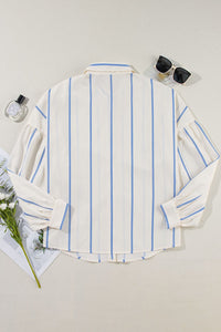 Women’s Striped Button-Up Shirt – Classic & Casual with a Relaxed Fit