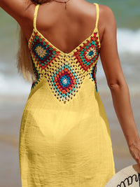 Boho Crochet Inlay Beach Dress