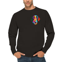 Color Silly Lab Printed Premium Crewneck Sweatshirt