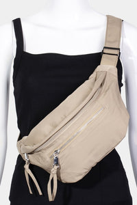 Multi-Pocket Nylon Crossbody Bag – Lightweight & Functional Design