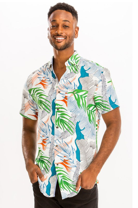 Hawaiian Laid Back Button Down Shirt