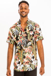 Hawaiian Exotic Button Down Shirt