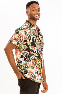 Hawaiian Exotic Button Down Shirt