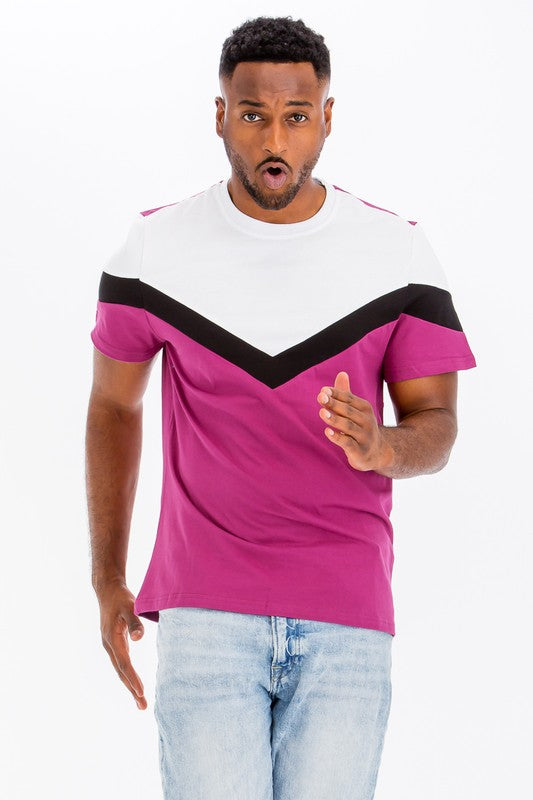 Color block T-shirt