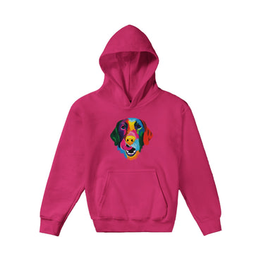 Color Silly Lab Printed Kids Pullover Hoodie