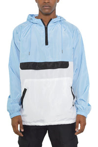 Color Block Anorak Pullover Windbreaker