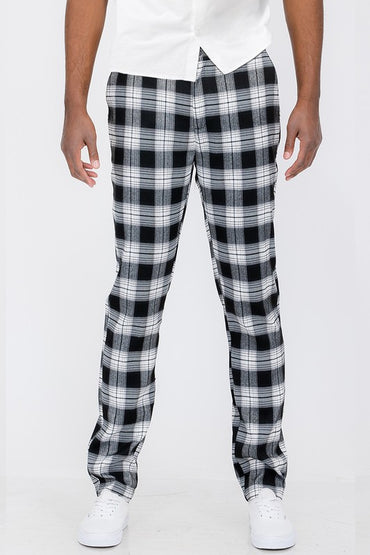 Plaid Trouser Pants