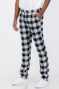 Plaid Trouser Pants