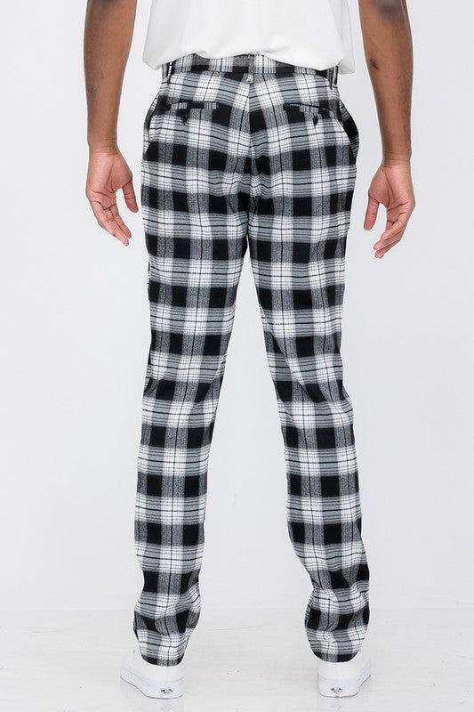 Plaid Trouser Pants