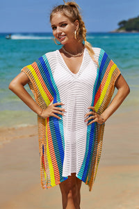 Colorful Knit Beach Cover-Up