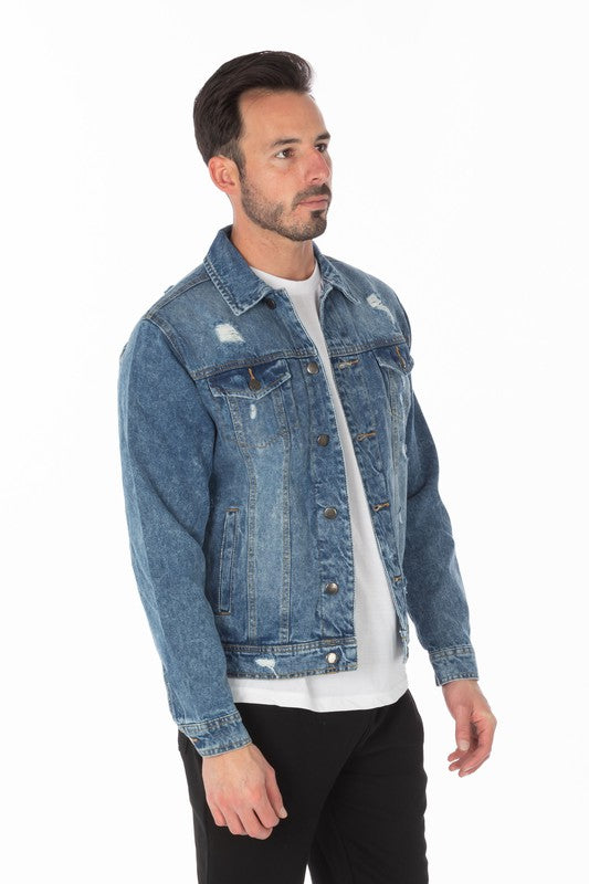 Distressed Denim Jacket