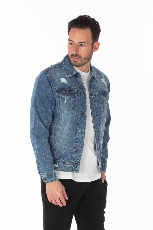 Distressed Denim Jacket