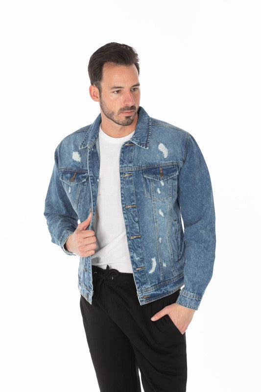 Distressed Denim Jacket