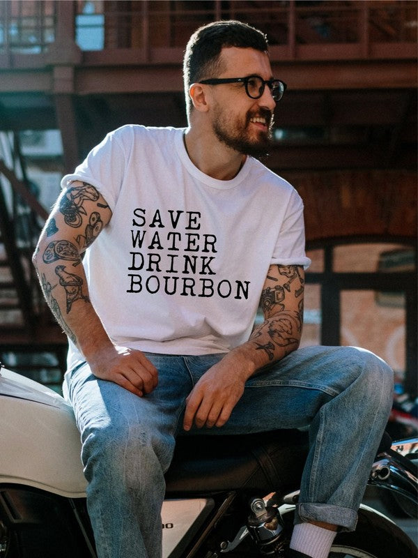 Save Water Drink Bourbon Tee