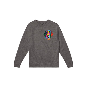 Color Silly Lab Printed Premium Crewneck Sweatshirt