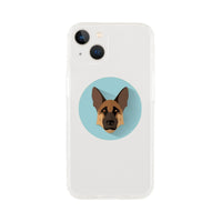 Shepherd Girl Blue iPhone Case