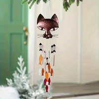 Metal Cat Wind Chime