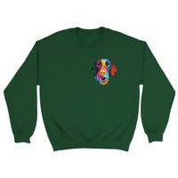 Color Silly Lab Printed Crewneck Sweatshirt