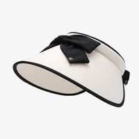 Women’s Ice Silk Sun Visor Hat – Lightweight & Adjustable with Bow Detail