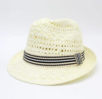 Women's Summer Straw Fedora Hat - Stylish and Breathable