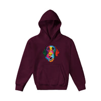 Color Silly Lab Printed Kids Pullover Hoodie