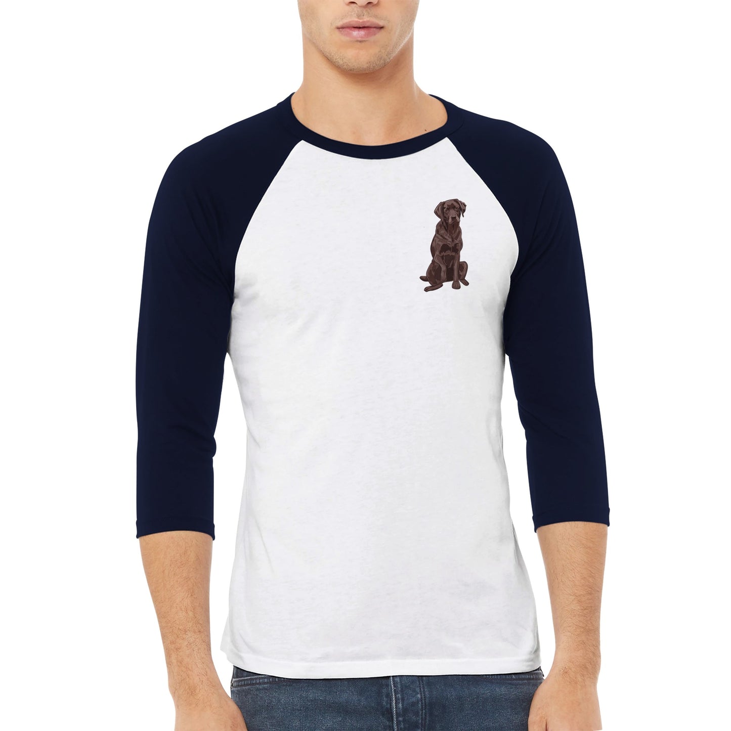 Cocoa Printed 3/4 sleeve Raglan T-shirt