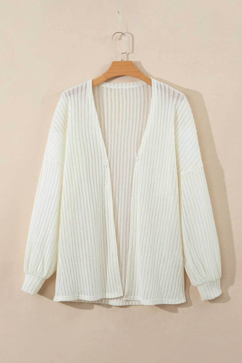 Open Front Long Sleeve Cardigan – Casual & Comfortable Layer