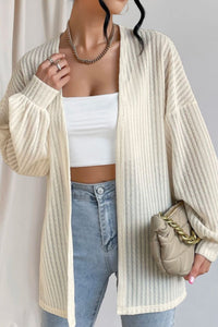 Open Front Long Sleeve Cardigan – Casual & Comfortable Layer