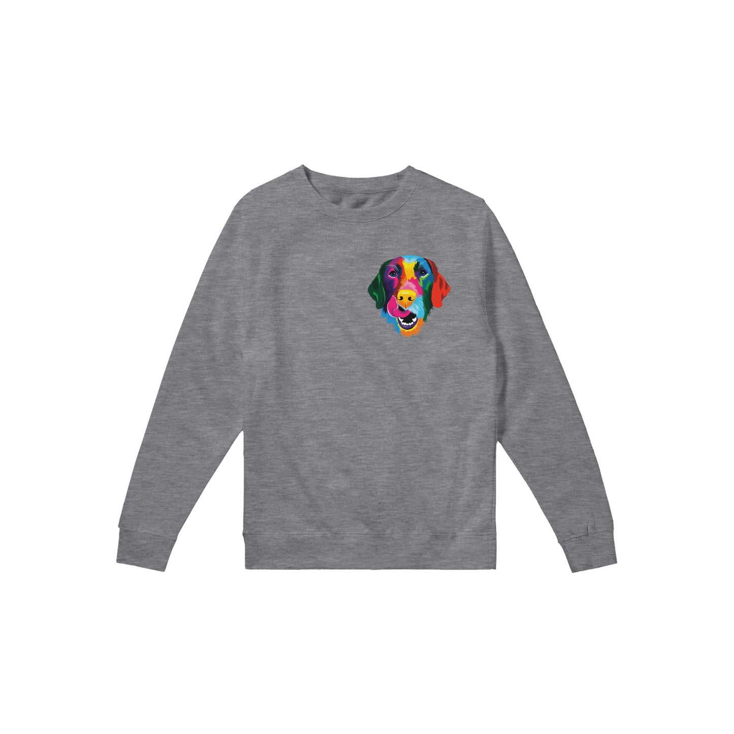 Color Silly Lab Printed Premium Crewneck Sweatshirt