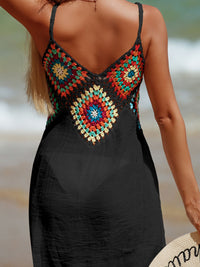 Boho Crochet Inlay Beach Dress