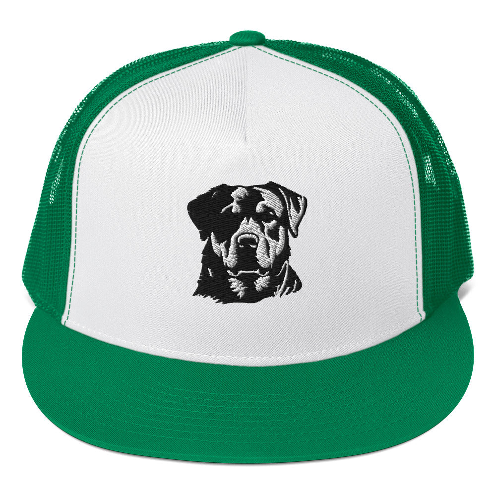 Embroidered Classic RottieTrucker Cap