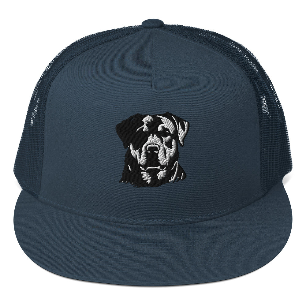 Embroidered Classic RottieTrucker Cap