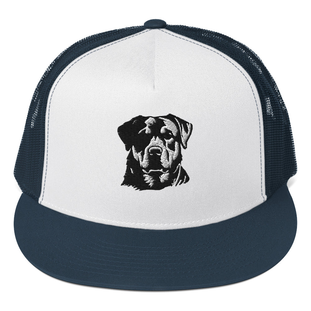 Embroidered Classic RottieTrucker Cap