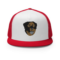 Embroidered Color Rottie Trucker Cap