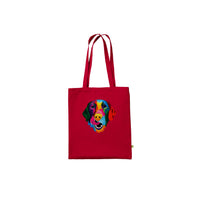 Color Silly Lab Printed Tote Bag