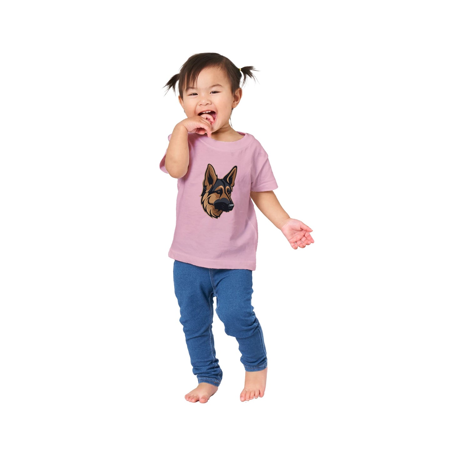 Shepherd Girl Color Pop Baby Crewneck T-shirt