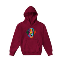 Color Silly Lab Printed Kids Pullover Hoodie