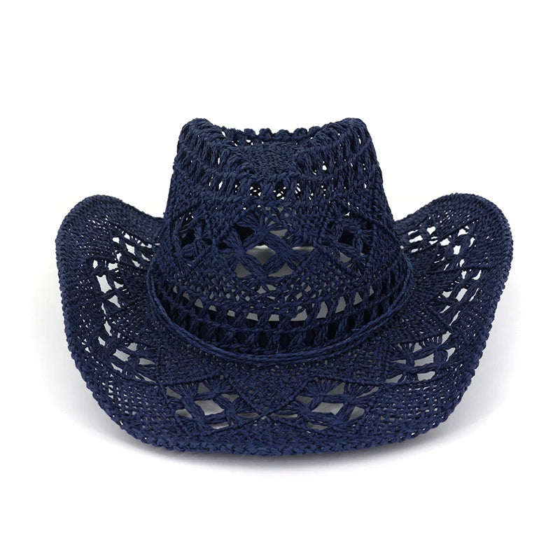 Stylish Unisex Summer Crochet Cowboy Hat