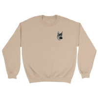 Embroidered Classic Shepherd Girl Crewneck Sweatshirt