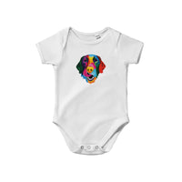 Color Silly Lab Printed Baby Short Sleeve Bodysuit