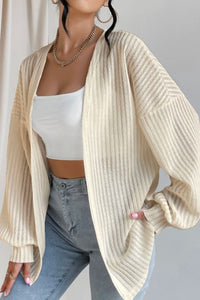 Open Front Long Sleeve Cardigan – Casual & Comfortable Layer