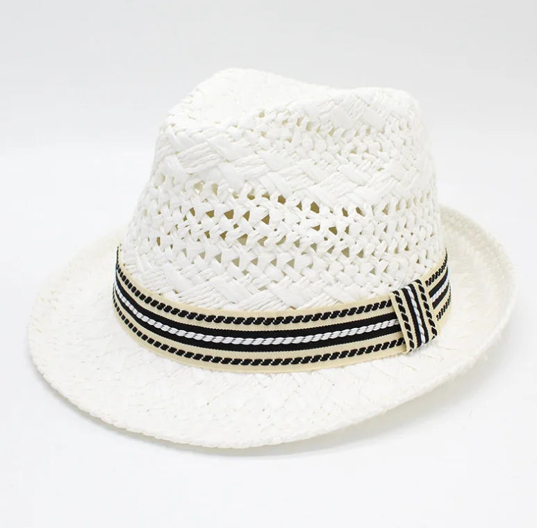 Women's Summer Straw Fedora Hat - Stylish and Breathable