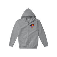 Color Silly Lab Printed Zip Hoodie