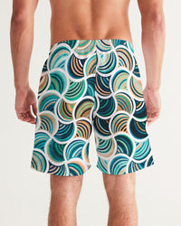 Men's Mosaic Print Swim Trunks with UPF 50+ 7"