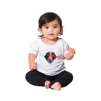 Color Silly Lab Printed Baby Crewneck T-shirt