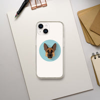 Shepherd Girl Blue iPhone Case