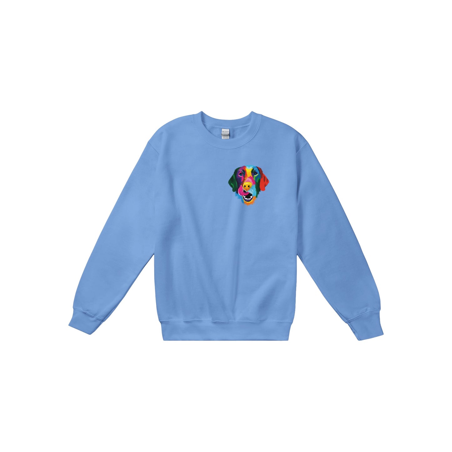 Color Silly Lab Printed Crewneck Sweatshirt