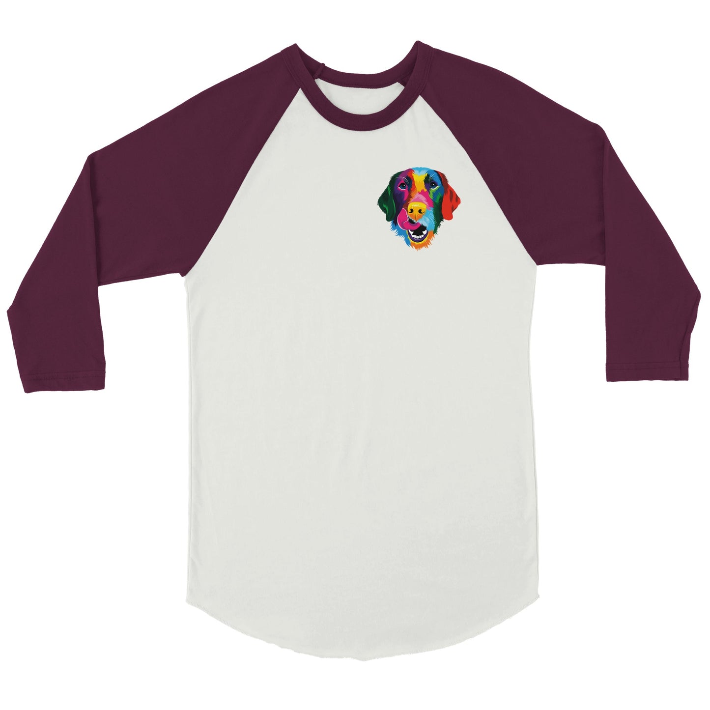 Color Silly Lab 3/4 sleeve Raglan T-shirt