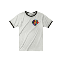 Color Silly Lab Printed Ringer T-shirt